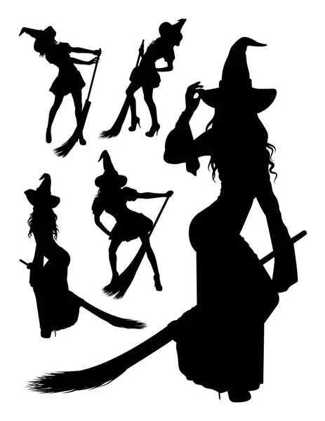 Cadı siluet 03. Sembol, logo, web simgesi, maskot, işaret veya herhangi bir tasarım için iyi kullanmak istiyorum.
