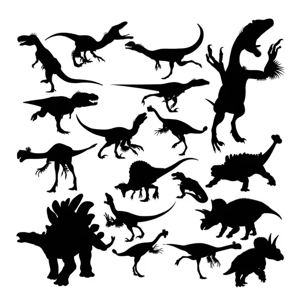 Dinozaur Gad Sylwetki Zwierząt Chcesz Dobrze Wykorzystać Dla Symbolu Logo — Wektor stockowy