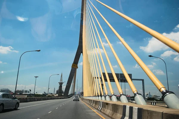 Bangkok Tailândia Junho 2015 Overpass Road Bhumibol Bridge — Fotografia de Stock