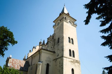 Rogatin kasabasında Saint Nicolas eski Katolik kilisesinin dış. Ivano-Frankivsk region, Ukrayna