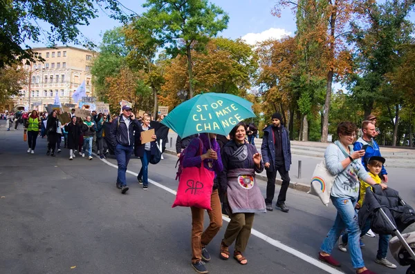 Kiev Ucrânia Setembro 2019 Povo Ucraniano Reúne Protestos Contra Mudanças — Fotografia de Stock