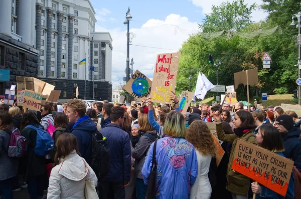 Киев Украина Сентября 2019 Года Украинский Народ Собирается Знак Протеста — стоковое фото