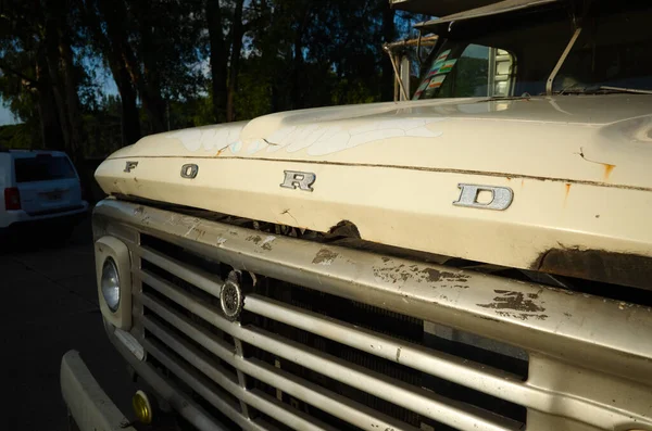 Buenos Aires Argentyna Styczeń 2020 Vintage Stary Samochód Ciężarowy Ford — Zdjęcie stockowe