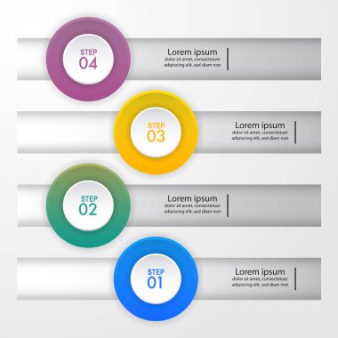 İş Infographics, strateji, zaman çizelgesi, şablon illüstrasyon tasarlayın. Vektör eps10.