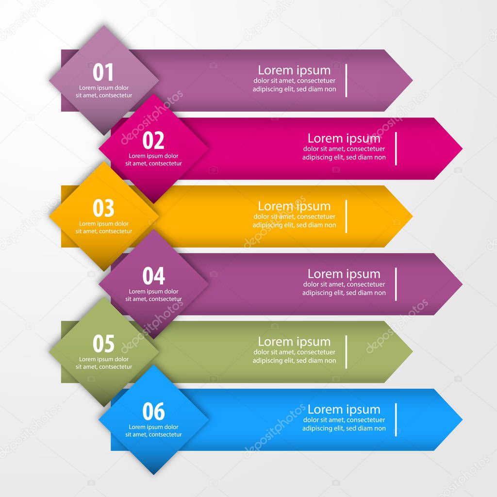 Business Infographics, strategy, timeline, design template illustration. Vector eps10.