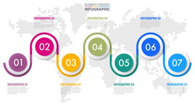 İş Infographics tasarlamak şablonu. Vektör eps10
