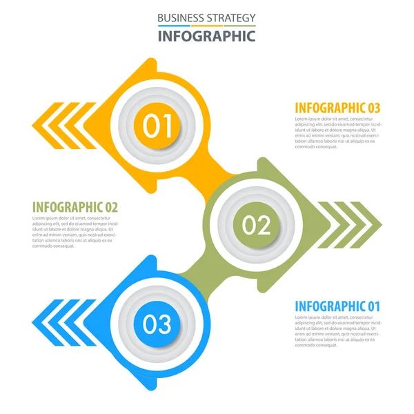 Geschäftsinfografiken Design-Vorlage Illustration. Vektor eps10 — Stockvektor