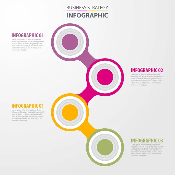 Geschäftsinfografiken Design-Vorlage Illustration. Vektor eps10 — Stockvektor