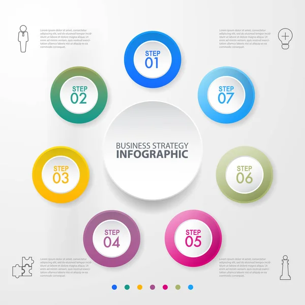 İş Infographics tasarlamak şablonu. Vektör eps10 — Stok Vektör