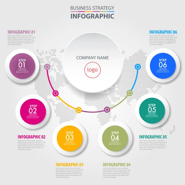 İş Infographics tasarlamak şablonu. Vektör eps10