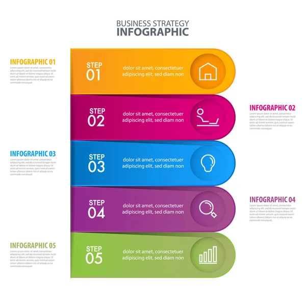 Infographics επιχειρηματικό σχεδιασμό πρότυπο εικονογράφηση. Διάνυσμα eps10 — Διανυσματικό Αρχείο