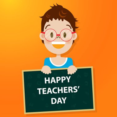 Eğitim için Dünya öğretmenler günü vektör illüstrasyon arka plan tasarımı