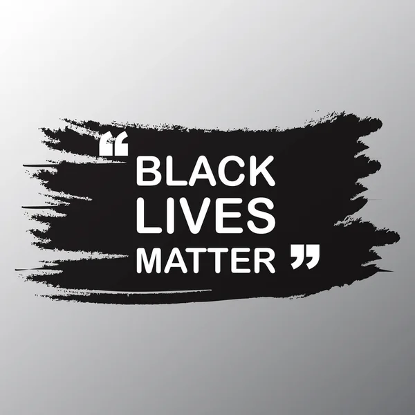 Fekete Élet Tipográfia Tiltakozó Felirat Plakát Amerikai Feketék Emberi Jogairól — Stock Vector