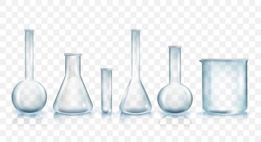Laboratuvar cam vektör çizim Set