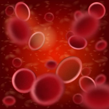 Gerçekçi vektör kan hücreleri kan akışı okumak
