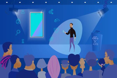 Yeni Smartphone için genel vektör konsept sunmak