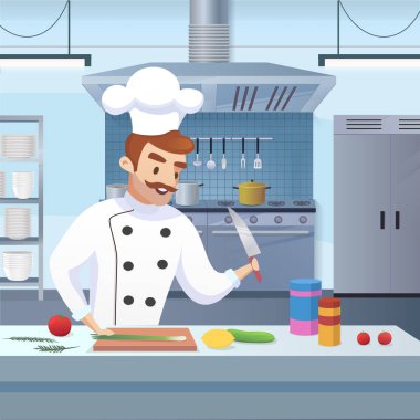 Mutfak konsept illüstrasyon restoran iş