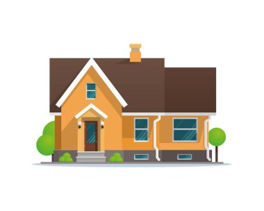 Vektör çizim karikatür konut Townhouse
