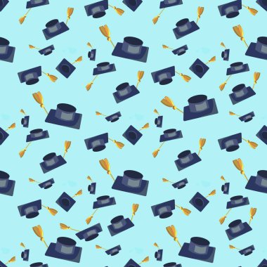 Vektör konsept illüstrasyon karikatür mutlu öğrenciler