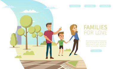 Aile ilişkileri istişare vektör Web Banner