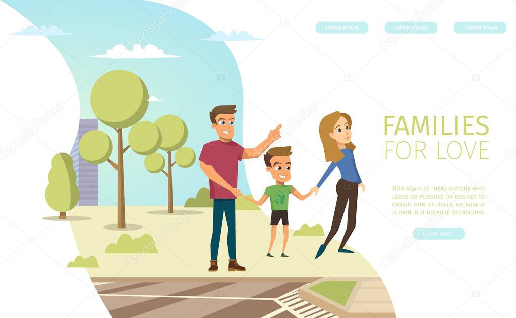 Family Relations Consultation Vector Web Banner