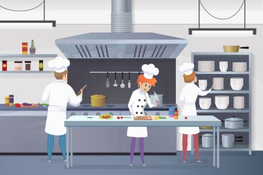 Mutfak konsept illüstrasyon restoran iş