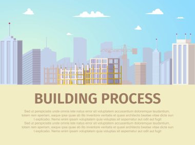 Gerçek emlak yapı proje düz vektör web sayfası