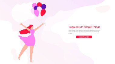 Kadınlar motivasyon ders düz vektör Web Banner