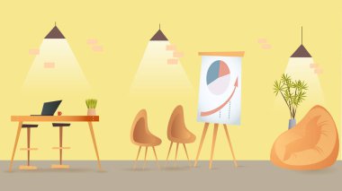 Coworking Oda açık alan kapalı iç tasarım