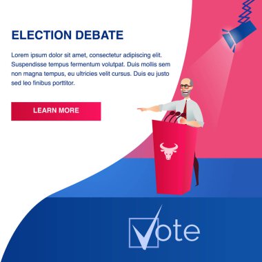 Düz resimde potansiyel Başkan adayı