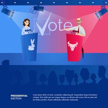 Resimde tartışma iki başkan adayı