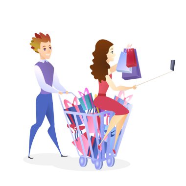 Online alışveriş web sitesi tasarım öğe şablonu