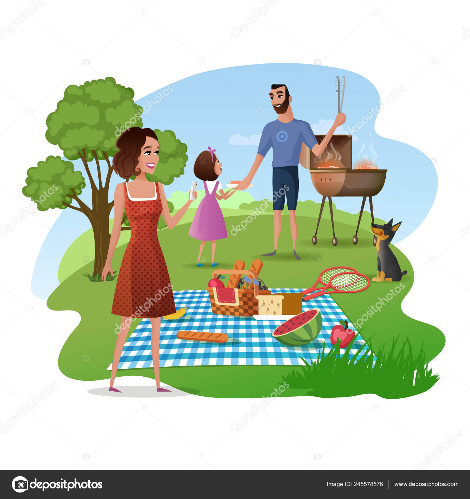 Picnic cartoon Vector Art Stock Images | Depositphotos Picnic cartoon Vector Art Stock Images | Depositphotos