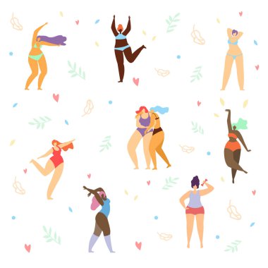 Artı boyutu dans Mayo Bikini, kadınlarda