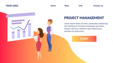 Ofis çalışanları mali grafik büyüyen bak