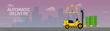 Otomatik teslim Forklift araba yakaladığında varil