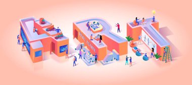 Sanat iş tipografi mektup motivasyon afiş