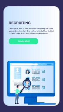 Büyüteç ekran arama profesyonel çalışanın