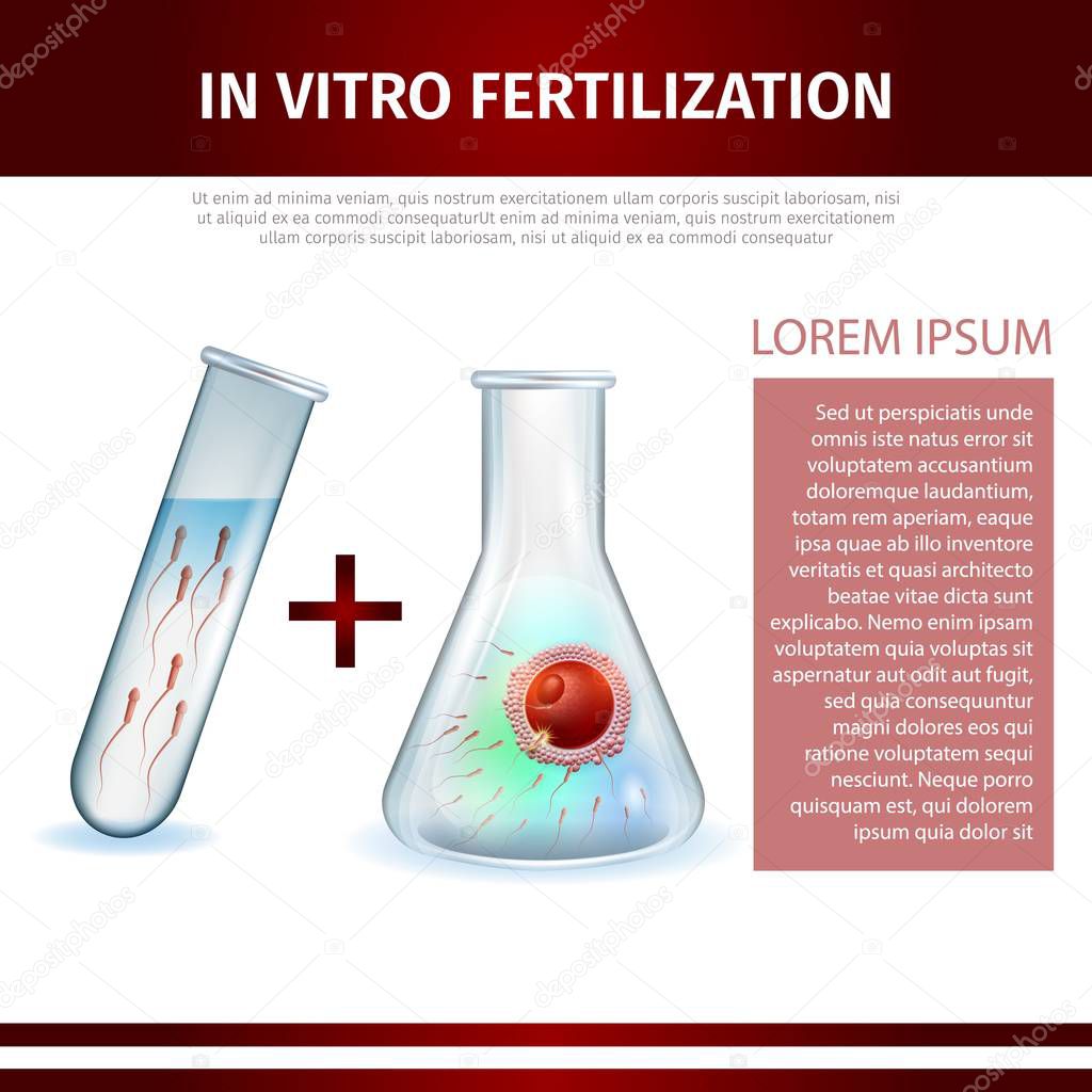 In Vitro Fertilization Formula Medical Banner