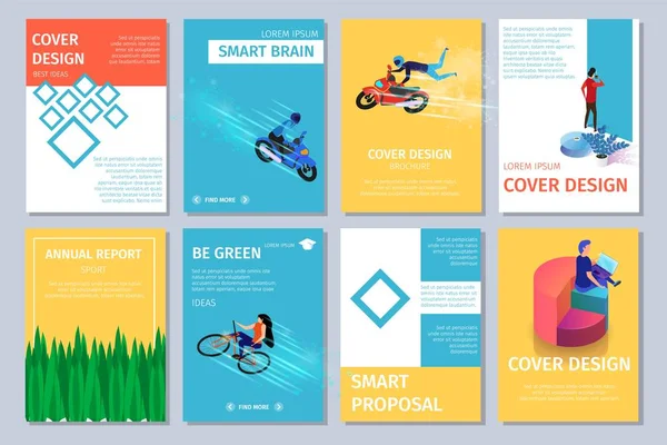 Diferentes banners verticales con espacio de copia . — Archivo Imágenes Vectoriales