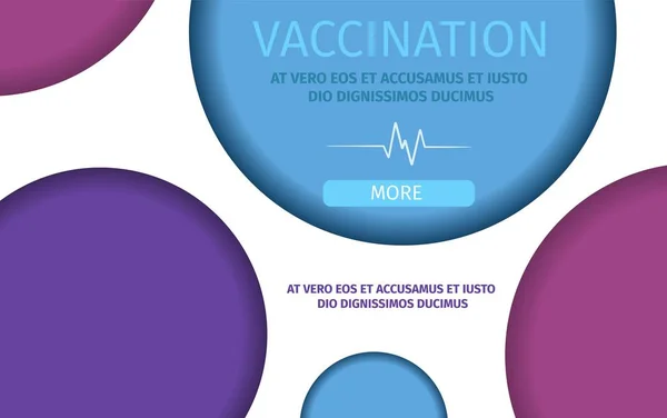 Modello di immunizzazione sanitaria per la vaccinazione . — Vettoriale Stock