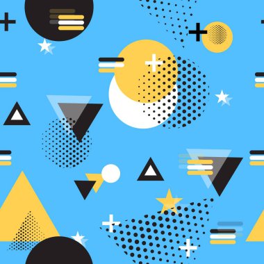 Vektör geometrik ev soyut şekli düz sarı.