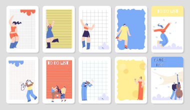 Düz motivasyon kartı yazdırılabilir sayfa Notebook kapak