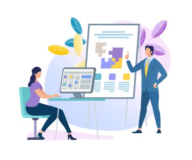 İş koçu karakter sunum yapma