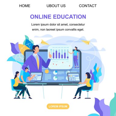 Öğrenciler öğretmen ile online eğitim video Izle