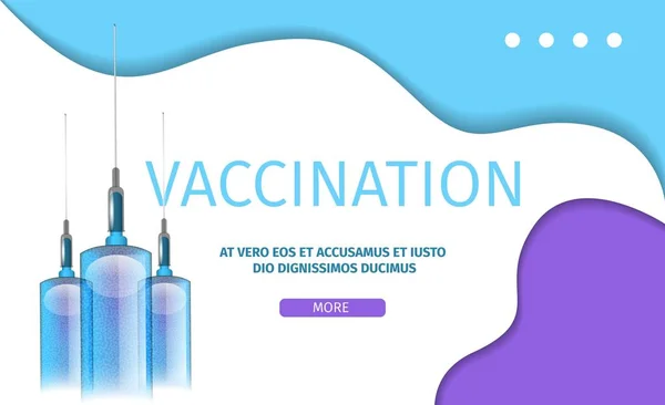 Aplicación de Vacunación Editable en Diseño Líquido — Vector de stock
