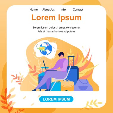 Rezervasyon havayolu Bilet Servisi vektör Web sitesi