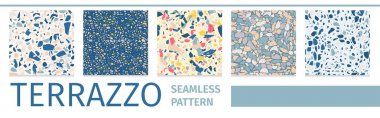 Yazı Seti Terrazzo Dikişsiz Desen Tasarımı