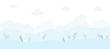 Soyut Çiçek Doğal Dikişsiz Karikatür Doku