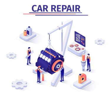 Motor Tamir Prosesi ile Promosyon Banner